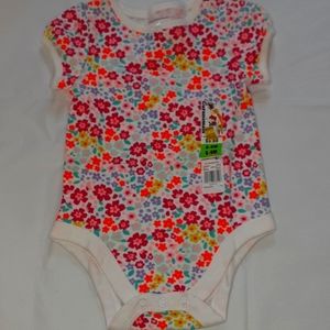 NWT FREE very pretty cute bright Floral onsie w single $20 purchase